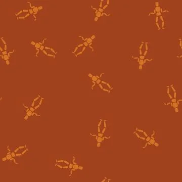 Seamless pattern artisan wood man model cartoon vector Stock Illustration