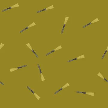 Seamless pattern artist brush paint tool cartoon vector 库存插图