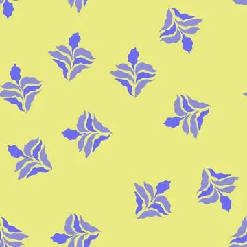Seamless pattern artistic abstract square flowers cartoon vector Stock Illustration