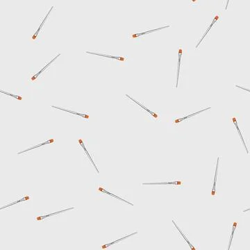 Seamless pattern artistic artist paint brush cartoon vector Stock Illustration