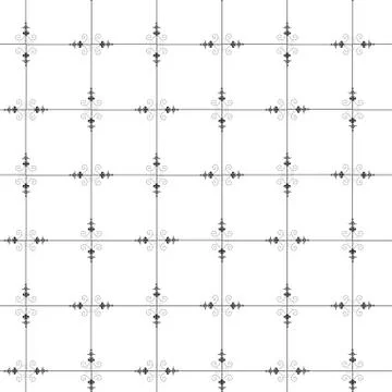 Seamless pattern with artistic squares - black and white pattern Stock Illustration