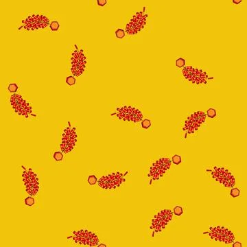Seamless pattern asian chinese firecracker cartoon vector Stockillustratie