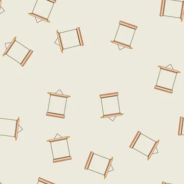 Seamless pattern asian chinese scroll cartoon vector Stock Illustration
