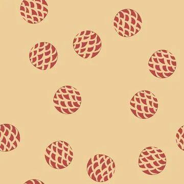 Seamless pattern asian circle ornament featuring traditional seigaiha pattern イラスト素材