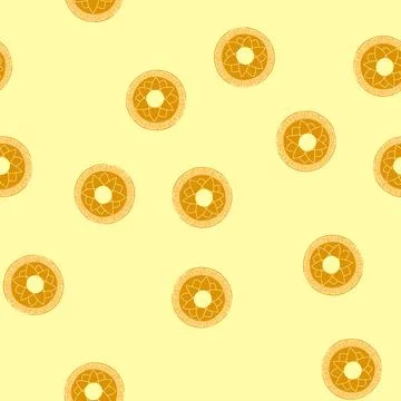 Seamless pattern asian inspired circular motif with floral ornament design Illustrazione stock