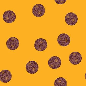 Seamless pattern asian inspired ornamental circle design pattern 스톡 일러스트