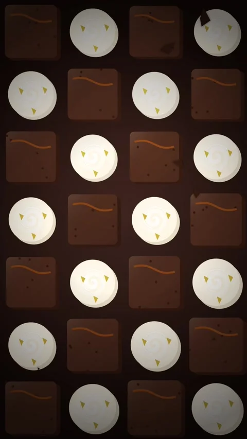 Seamless Pattern of Assorted Gourmet Chocolate Truffles and Brownie Squares Stock Footage 346196786