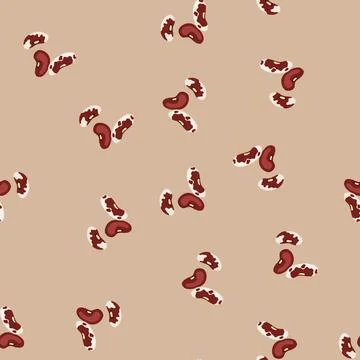 Seamless pattern assortment of nutritious beans for healthy cooking イラスト素材