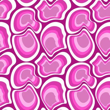 Seamless pattern - asymmetrical fantasy spots - molecules, stones or shell of Stock Illustration