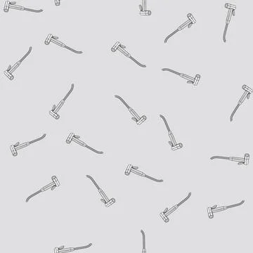 Seamless pattern attachment bidet sprayer cartoon vector Stock Illustration
