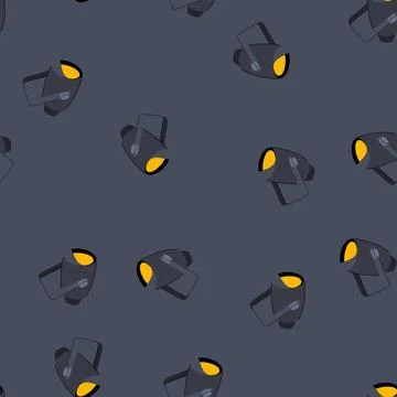 Seamless pattern audience spotlight stage cartoon vector Stock Illustration