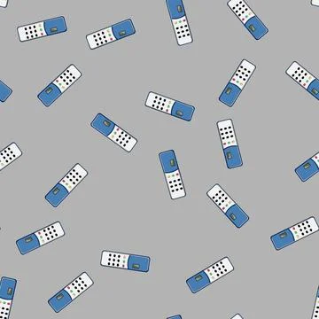 Seamless pattern audience voting clicker cartoon vector Stock Illustration