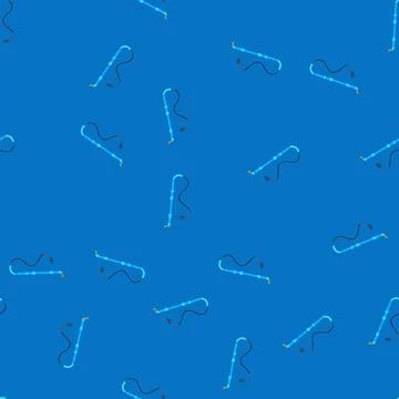 Seamless pattern auger drain snake cartoon vector 库存插图