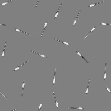 Seamless pattern auger drill bit cartoon vector Illustrazione stock
