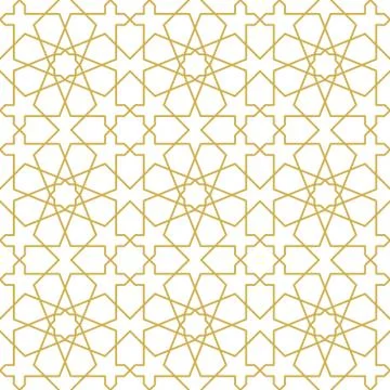 Seamless pattern in authentic islamic arabian style. EPS 10 Illustrazione stock