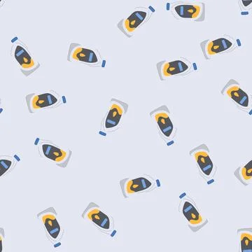 Seamless pattern auto motor oil cartoon vector Stock Illustration