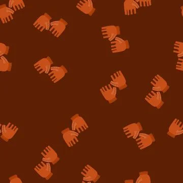 Seamless pattern automatic leather gloves cartoon vector Illustrazione stock