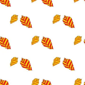 Seamless pattern with autumn leaves Illustrazione stock