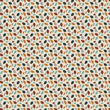 Seamless pattern with autumn leaves. Stock Illustration