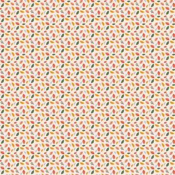 Seamless pattern with autumn leaves. Stock Illustration
