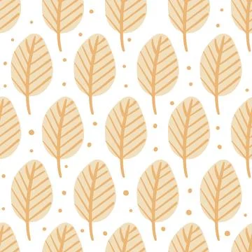 Seamless pattern with autumn leaves. Stock Illustration