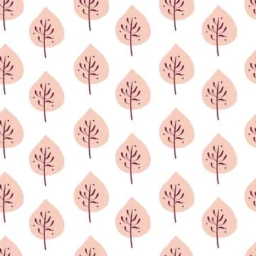 Seamless pattern with autumn leaves. Stock Illustration