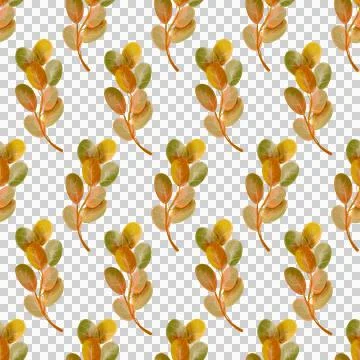 Seamless pattern with autumn leaves. Stock Illustration