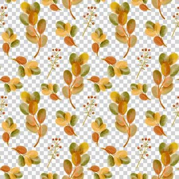 Seamless pattern with autumn leaves. Stock Illustration