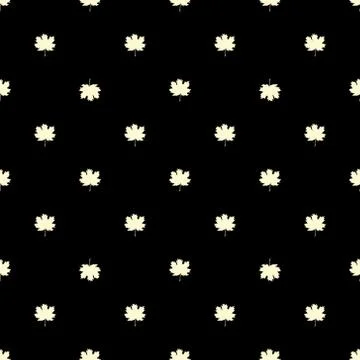 Seamless pattern with autumn maple leaves. Illustrazione stock