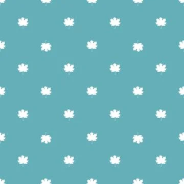 Seamless pattern with autumn maple leaves. Illustrazione stock