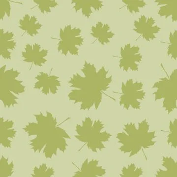 Seamless pattern with autumn maple leaves. Illustrazione stock
