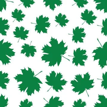 Seamless pattern with autumn maple leaves. 스톡 일러스트