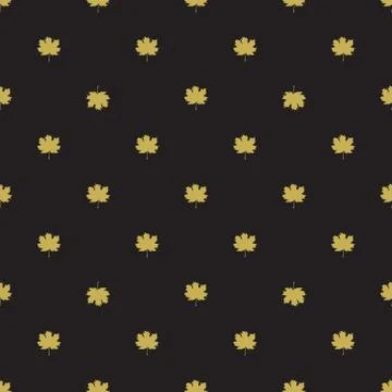 Seamless pattern with autumn maple leaves. 스톡 일러스트