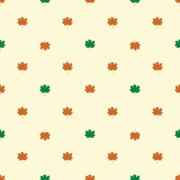 Seamless pattern with autumn maple leaves. イラスト素材