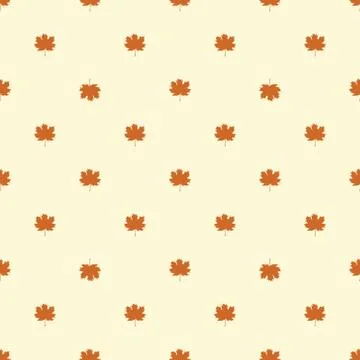 Seamless pattern with autumn maple leaves. Illustrazione stock