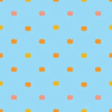 Seamless pattern with autumn maple leaves. イラスト素材