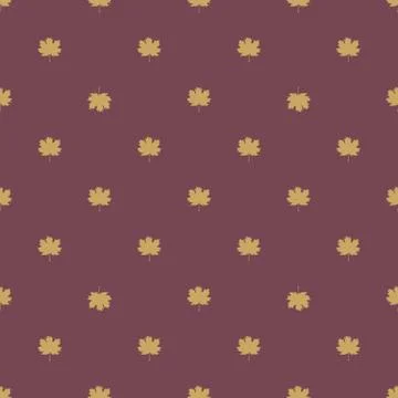 Seamless pattern with autumn maple leaves. Illustrazione stock