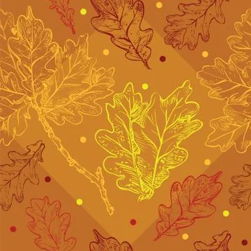Seamless pattern autumn, part 10 イラスト素材