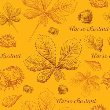 Seamless pattern autumn, part 7 Illustrazione stock