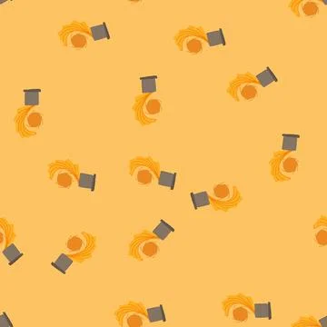 Seamless pattern award gold trophy cartoon vector Stock Illustration