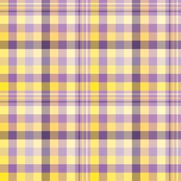 Seamless pattern in awesome creative violet and yellow  colors for plaid, Stock Illustration