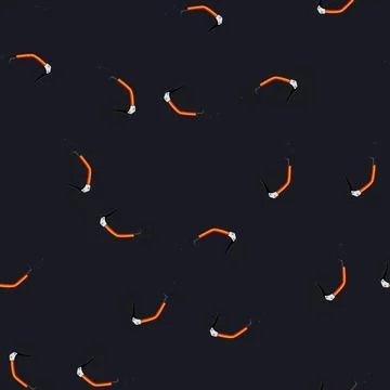 Seamless pattern ax piolet ice tool cartoon vector Stock Illustration