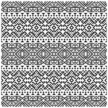 Seamless Pattern aztec motifs design vector. Illustration of Traditional patt Illustrazione stock