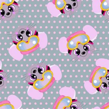 Seamless pattern for baby clothes. podnunki, undershirts and diapers with cut Stockillustratie