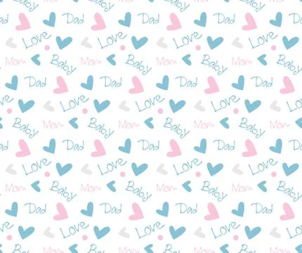 Seamless Pattern Baby Illustrazione stock
