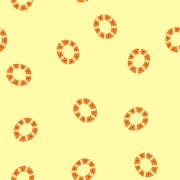 Seamless pattern baby teething ring cartoon vector Stock Illustration