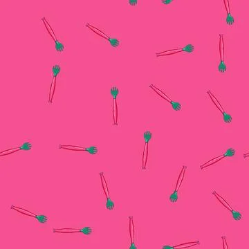 Seamless pattern baby toddler fork cartoon vector Stock Illustration
