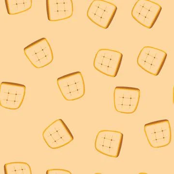Seamless pattern back desk chair cushion cartoon vector Stock Illustration