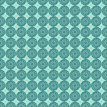 Seamless pattern. Background abstract geometric African, arabic bluish-green Stock Illustration