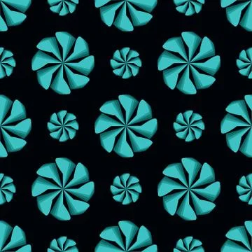 Seamless pattern. Background abstract geometric bluish-green turquoise mint c Stock Illustration